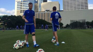 El 7 de julio, todos los jugadores en San Sebastián