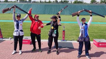 Oro para el equipo femenino
en el foso olímpico de Lonato