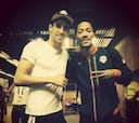 Javi Martínez, con su "espejo" Derrick Rose en el BEC