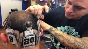 Tony Parker y Manu Ginóbili también aparecen en el trabajo de este artista.