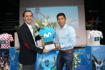 Tras 8 años con el Movistar Team, el equipo español entrega un sentido homenaje a Nairo Quintana.