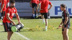 El Atlético se entrenó sin diez efectivos; Augusto tiene el alta