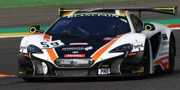 El McLaren 650s GT3 de la escudería Garage 59, que compite en el campeonato Blancpain.