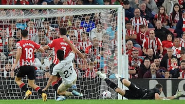 En el partido ante el Athletic, el canterano valencianista marcó el primer gol con una definición perfecta ante Unai Simón. Además, se encargó de dar la asistencia a Hugo Duro para conseguir adelantar a su equipo.