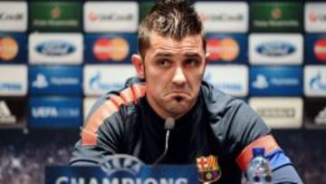 Villa durante la rueda de prensa.