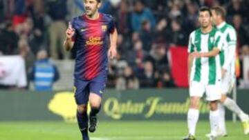 Villa marcó dos goles el pasado jueves ante el Córdoba, el primero de bellísima factura.