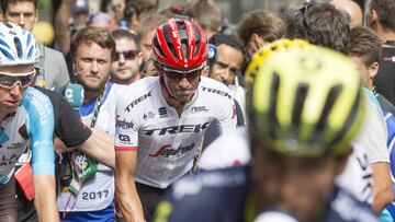 Contador: "Ir¨¦ a por una victoria parcial, el Tour est¨¢ imposible"