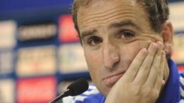 Jagoba Arrasate, durante una rueda de prensa.