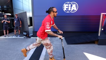 Formula One F1 - Spanish Grand Prix - Circuit de Barcelona-Catalunya, Barcelona, Spain - May 29, 2025 Ferrari's Lewis Hamilton ahead of the Spanish Grand Prix REUTERS/Albert Gea