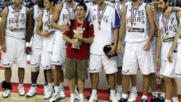 <b>GANADORES EN CHINA.</b> El equipo heleno se ha llevado el partido y ha demostrado su potencial de cara al Mundial.