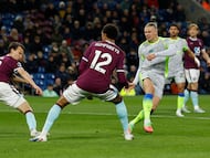 A solitary effort from the Norwegian striker at Turf Moor was enough to take City back to the Premier League summit.