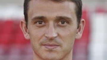 Jordi Matamala, durante su anterior etapa en el Girona.