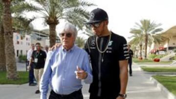 DISPARIDAD DE CRITERIOS. Ecclestone tilda la actual F-1 de aburrida mientras que Hamilton no est&aacute; de acuerdo con esa idea.
 
 