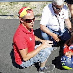 El maillot de Nairo Quintana voló al quitamiedos