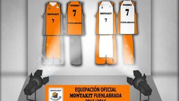 La equipación del Montakit Fuenlabrada para la próxima temporada.