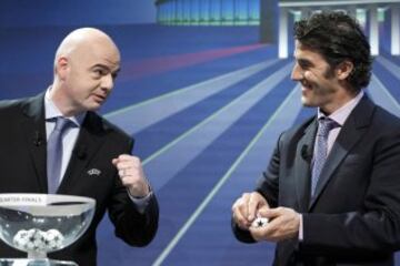 Sorteo de los cuartos de Champions en imágenes