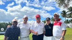 Carlos Pavón juega golf con Donald Trump y Hristo Stoichkov