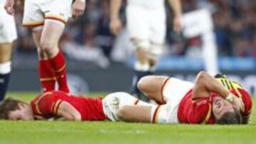 PLAGA. L. Williams y Biggar se duelen. Ambos resisten, pero sí cayeron Webb, Halfpenny, S. Williams...