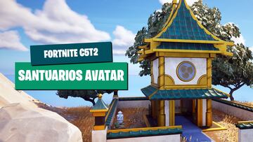 fortnite santuarios elementales avatar armas miticas ubicaciones