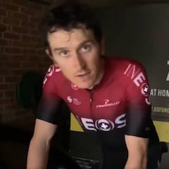 Thomas cumple su reto en Zwift y recauda 300.000 libras