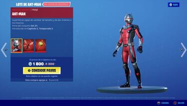 Fortnite: skin Ant-Man de Marvel ya disponible; precio y contenidos
