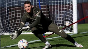 Grbic, en un entrenamiento del Atl&eacute;tico.
 