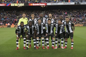 Levante's starting line-up.