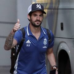 Isco celebra la victoria del Málaga y alaba su coraje