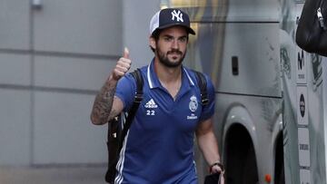 Isco celebra la victoria del Málaga y alaba su coraje