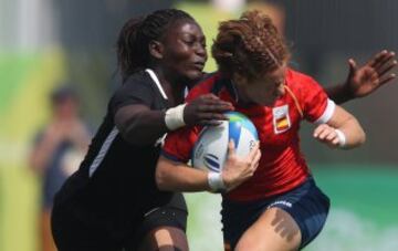 Las españolas de Rugby femenino vencen a Kenia por 19 a 10 y pasan a cuartos.