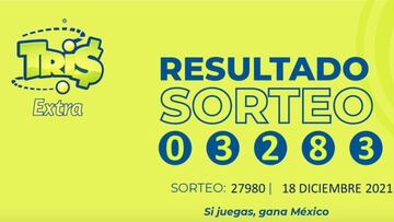 Resultados Lotería Tris Extra hoy: ganadores y números premiados | 18 de diciembre