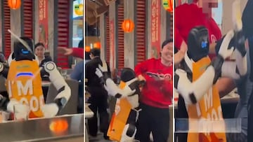 La rebelión de las máquinas: un robot pierde el control en un restaurante y desata el caos