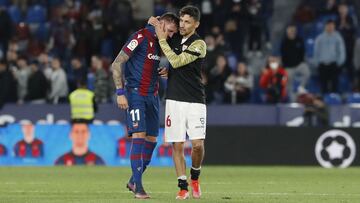 El llanto de Morales tras la derrota del Levante
