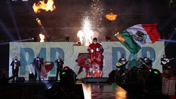 Espectacular entrada mexicano del 'Canelo' previo a su combate