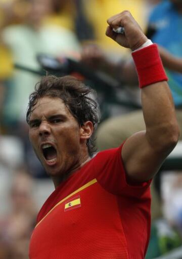 Nadal derrotó a Gilles Simon por 7-6 (5) y 6-3. Está en cuartos, donde jugará con el brasileño Thomaz Bellucci
.