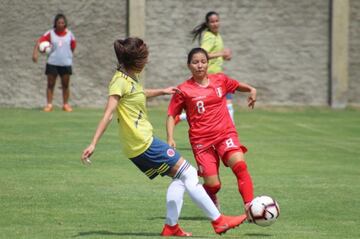 Los goles de Colombia llegaron a través de Isabella Echeverry y Yisela Cuesta.