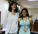 Ministra Riffo recibió a campeona mundial de patinaje en velocidad