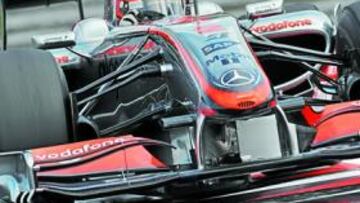 <b>DIFÍCIL POSICIÓN. </b>Kovalainen debe aplicarse si quiere continuar.