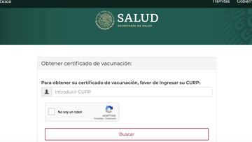 Secretaría de Salud entregará certificado de vacunación contra el Covid-19