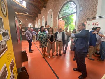 Foto de la exposición del centenario de la Federación de Castilla y León de fútbol en Valladolid.