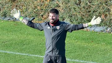 Sesión en Lezama con un solo portero