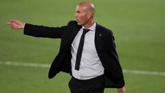 Zidane, en el partido ante el Mallorca.