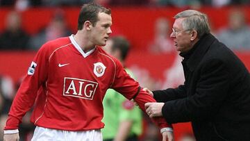 Alex Ferguson and Wayne Rooney