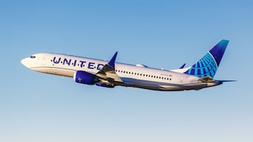 Los Angeles, United States – November 3, 2022: United Boeing 737 MAX 8 airplane at Los Angeles airport (LAX) in the United States.