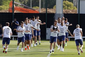 Barcelona 01Junio 2018, España
Previa al Mundial 2018
Entrenamiento de la seleccion Argentina Ciudad Deportiva Joan Gamper, Barcelona.
Foto Ortiz Gustavo