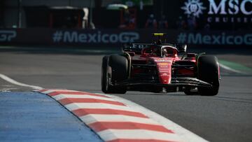 Carlos Sainz (Ferrari SF23). Hermanos Rodr¨ªguez, M¨¦xico. F1 2023.