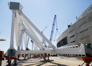 Continúan las obras de la Peineta: avanza el trabajo en los interiores del estadio