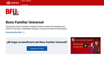 Segundo Bono Familiar Universal: consulta con DNI quién cobra el BFU hoy, 28 de noviembre