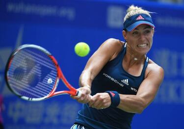 World number one Kerber survives scare in Wuhan