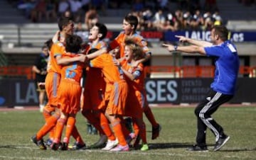 Partido de semifinal, Real Madrid-Valencia. 